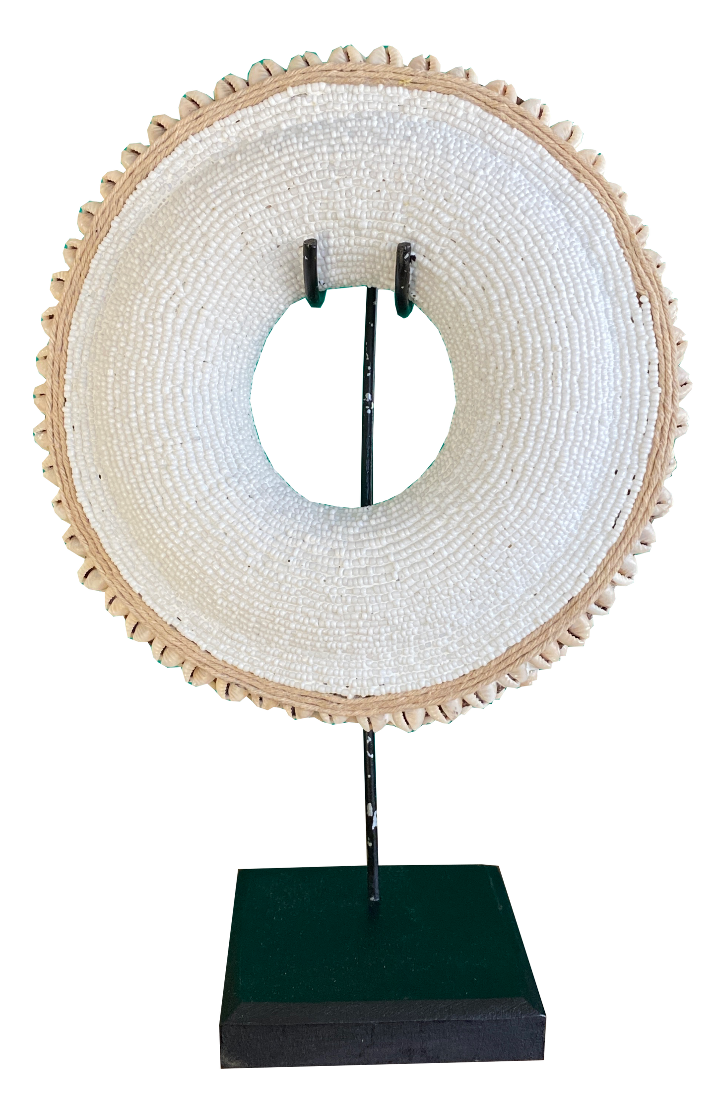 Beaded Ring on Stand (8 in.)  – White RP22W