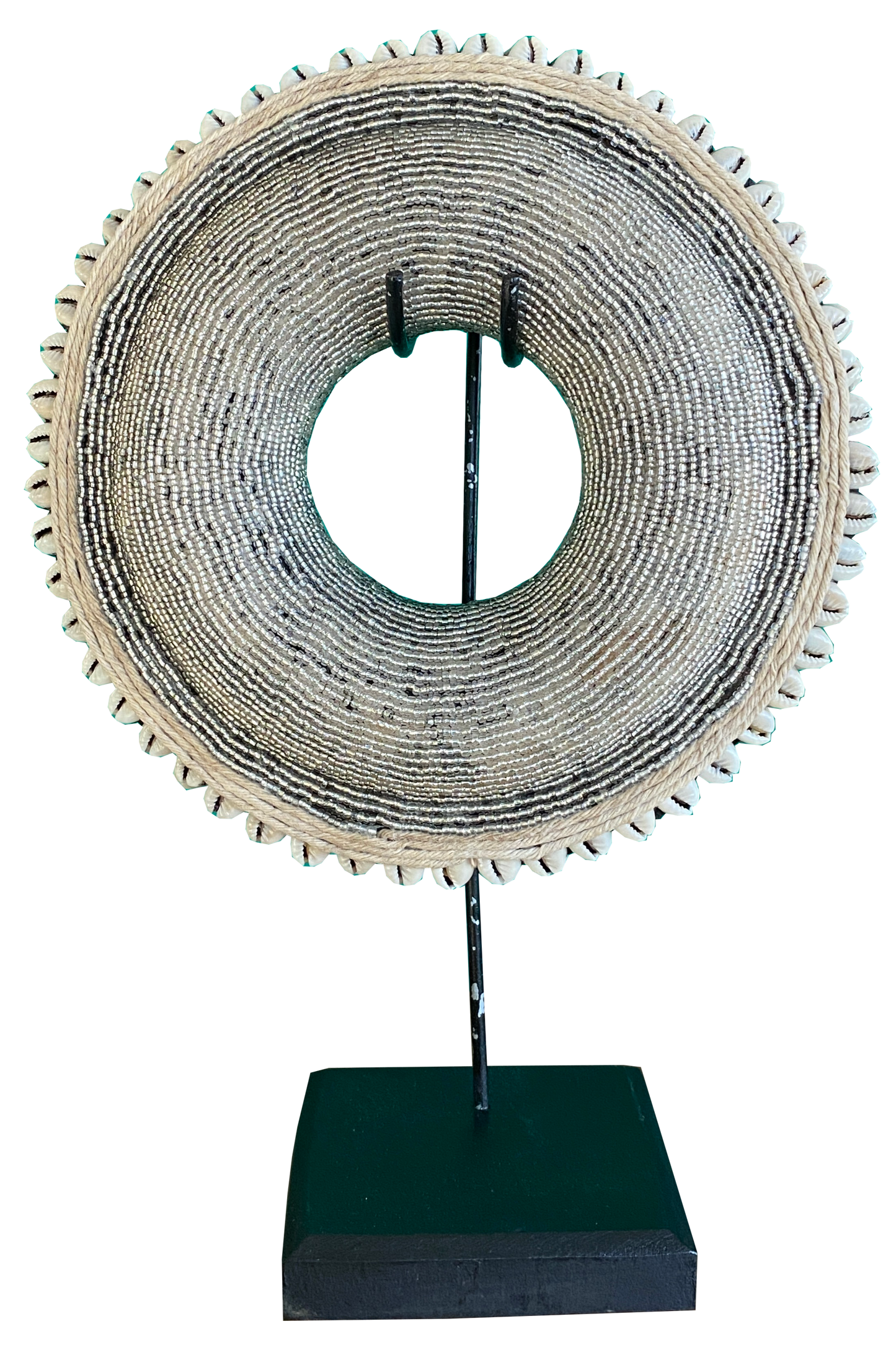 Beaded Ring on Stand (8 in.)  – Silver RP22S