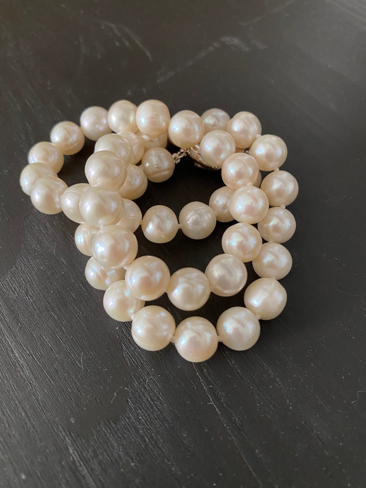 Pearl Necklace - White 0.275" in diameter 17.75" length Freshwater Cultured